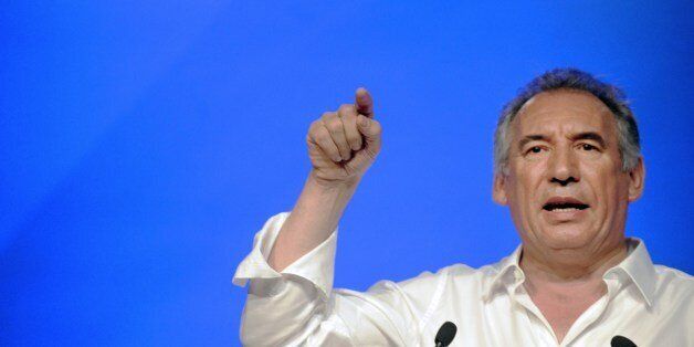 French leader of Modem party FranÃ§ois Bayrou delivers a speech on the last day of a meeting marking the start of the party's political year, on September 21, 2104 in Guidel, western of France. AFP PHOTO FRED TANNEAU (Photo credit should read FRED TANNEAU/AFP/Getty Images)