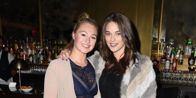 NEW YORK, NEW YORK - APRIL 05: Models Iskra Lawrence (L) and Jennie Runk attend the Glamour & Lane Bryant celebration of a new collaboration and collection on April 5, 2016 in New York City. (Photo by Nicholas Hunt/Getty Images for Glamour)