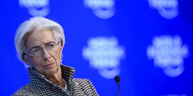 International Monetary Fund (IMF) managing director Christine Lagarde looks on during a meeting on the second day of the World Economic Forum, on January 18, 2017 in Davos.IMF head Christine Lagarde conceded Wednesday the Washington lender had been late waking up to the widening gap between rich and poor around the world, but is now researching answers to the problem. / AFP / FABRICE COFFRINI (Photo credit should read FABRICE COFFRINI/AFP/Getty Images)