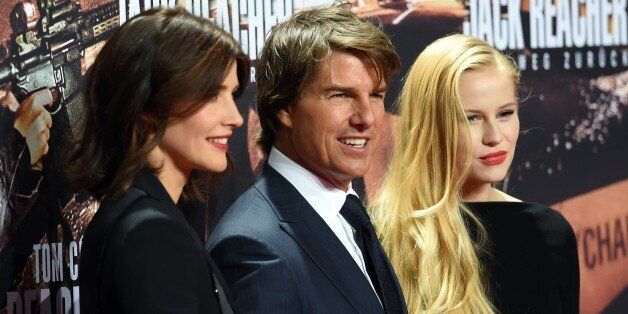 BERLIN, GERMANY - OCTOBER 21: Cobie Smulders, Tom Cruise and Danika Yarosh (L-R) attend the 'Jack Reacher: Never Go Back' Berlin Premiere at CineStar Sony Center on October 21, 2016 in Berlin, Germany. (Photo by Maurizio Gambarini/Anadolu Agency/Getty Images)