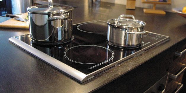 pans on a cooking ring