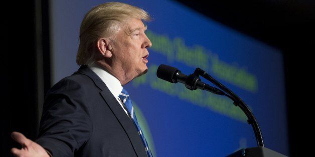 US President Donald Trump speaks at the Major Cities Chiefs Association and Major County Sheriff's Association Winter Meeting in Washington, DC, February 8, 2017.US President Donald Trump on Wednesday lashed out at federal judges, calling them 'so political' as an appeals court mulls whether to reinstate his controversial travel ban on refugees and nationals from seven mainly Muslim nations.'I think our security is at risk today,' Trump told a meeting of sheriffs from around the nation, as he de