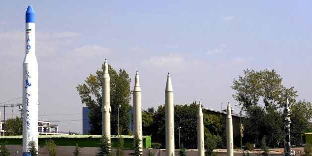 Iranian-made missiles are pictured at Holy Defence Museum in Tehran September 23, 2015. REUTERS/Raheb Homavandi/TIMAATTENTION EDITORS - THIS PICTURE WAS PROVIDED BY A THIRD PARTY. REUTERS IS UNABLE TO INDEPENDENTLY VERIFY THE AUTHENTICITY, CONTENT, LOCATION OR DATE OF THIS IMAGE. FOR EDITORIAL USE ONLY. NOT FOR SALE FOR MARKETING OR ADVERTISING CAMPAIGNS. NO THIRD PARTY SALES. NOT FOR USE BY REUTERS THIRD PARTY DISTRIBUTORS. THIS PICTURE IS DISTRIBUTED EXACTLY AS RECEIVED BY REUTERS, AS A SERVICE TO CLIENTS