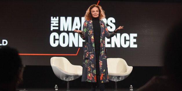 RANCHO PALOS VERDES, CA - FEBRUARY 07: Designer Diane von Furstenberg speaks onstage during The 2017 MAKERS Conference Day 2 at Terranea Resort on February 7, 2017 in Rancho Palos Verdes, California. (Photo by Emma McIntyre/Getty Images for AOL)