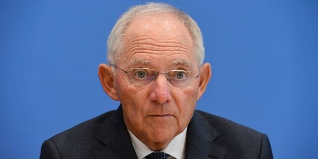 German Finance Minister Wolfgang SchÃ¤uble attends a press conference on the German budget plan for 2017 in Berlin, on July 6, 2016. / AFP / John MACDOUGALL (Photo credit should read JOHN MACDOUGALL/AFP/Getty Images)