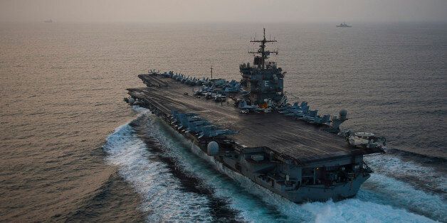 The aircraft carrier USS Enterprise is seen underway on her 25th and final deployment in this September...
