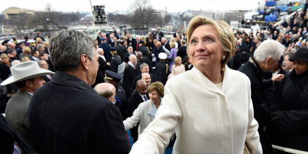 Former US presidential candidate Hillary Clinton leaves after the Presidential Inauguration at the US Capitol in Washington, D.C., U.S., January 20, 2017. REUTERS/Saul Loeb/Pool TPX IMAGES OF THE DAY