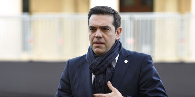 Greec's Prime Minister Alexis Tsipras arrives for an Informal summit of EU heads of state or government on February 3, 2017 in Valletta, Malta. European Union leaders will try to rally together to revive the beleaguered bloc at a special summit in Malta Friday in the face of 'threats' from migration, Brexit and Donald Trump. It is the latest in a series of crisis meetings since Britain voted to leave the EU last June, but fears about the new US president have strengthened the sense that the bloc is now at a decisive moment in its history. / AFP / ANDREAS SOLARO (Photo credit should read ANDREAS SOLARO/AFP/Getty Images)