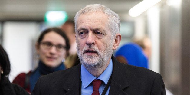 LONDON, ENGLAND - JANUARY 26: Labour Leader Jeremy Corbyn arrives for a National Holocaust Memorial Day event at the Queen Elizabeth II Conference Centre on January 26, 2017 in London, England. The commemorative event, attended by religious leaders, heard testimonies from survivors of the Holocaust, in which millions of predominantly Jewish people were killed. National Holocaust Day on February 27 marks the 72nd anniversary of the liberation of the Auschwitz concentration camp by Soviet troops. (Photo by Jack Taylor/Getty Images)