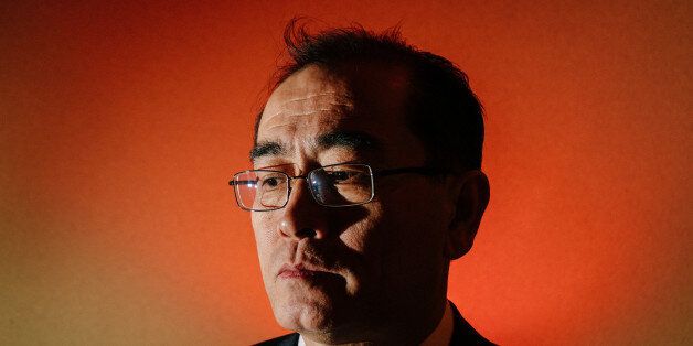 SEOUL, SOUTH KOREA - Jan. 19, 2017: Portrait of Thae Yong-ho, former North Korean deputy ambassador to the United Kingdom. Thae defected to South Korea with his family in 2016 and they have been under the protection of the South Korean government. (Photo by Jun Michael Park/For The Washington Post via Getty Images)
