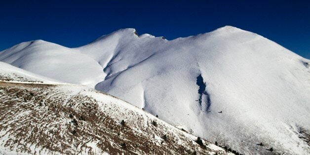 GREECE - AUGUST 04: Snow-capped Mount Falakro Oros, Eastern Macedonia and Thrace, Greece. (Photo by DeAgostini/Getty Images)