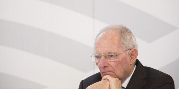 Wolfgang Schaeuble, Germany's finance minister, looks on during the G20 Digitising Finance conference in Wiesbaden, Germany, on Wednesday, Jan. 25, 2017. Bundesbank President Jens Weidmann said that 'digital finance opens up a host of opportunities, but we should not neglect the risks it entails.' Photographer: Alex Kraus/Bloomberg via Getty Images