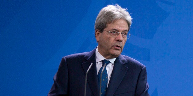 German Chancellor Angela Merkel and Italian Prime Minister Paolo Gentiloni are pictured during a news conference at the Chancellery in Berlin, Germany on January 18, 2017. (Photo by Emmanuele Contini/NurPhoto via Getty Images)