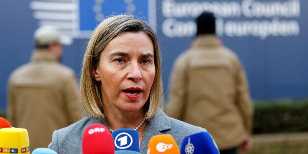 European Union foreign policy chief Federica Mogherini arrives at a European Union leaders summit in Brussels, Belgium, December 15, 2016. REUTERS/Francois Lenoir