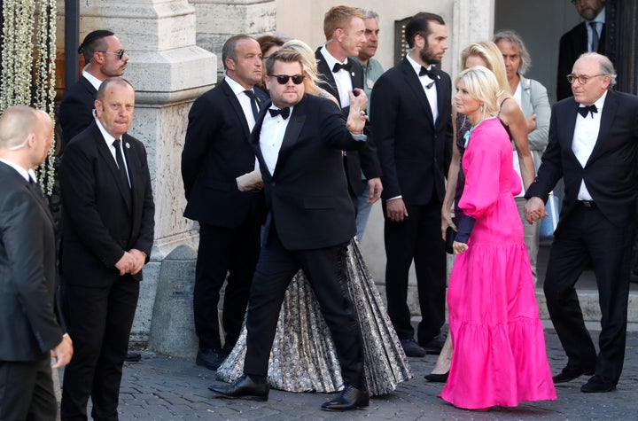 James Corden arriving at the venue.&nbsp;