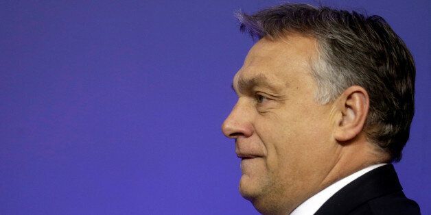 Hungary's Prime Minister Viktor Orban arrives to the meeting of heads of government Central and Eastern European countries and China in Riga, Latvia, November 5, 2016. REUTERS/Ints Kalnins