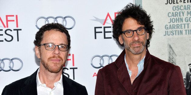 HOLLYWOOD, CA - NOVEMBER 14: Directors Ethan Coen (L) and Joel Coen arrive at the AFI FEST 2013 Presented By Audi - 'Inside llewyn Davis' closing night gala premiere at the TCL Chinese Theatre on November 14, 2013 in Hollywood, California. (Photo by Amanda Edwards/WireImage)