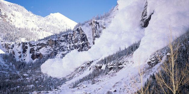 Avalanche near Telluride Colorado