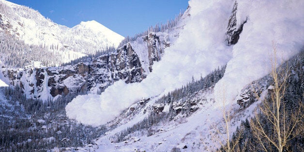 Avalanche near Telluride Colorado