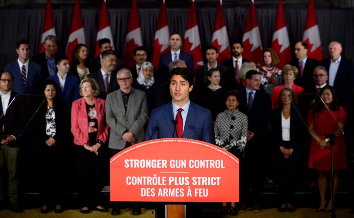 Liberal Leader Justin Trudeau speaks at an announcement in Toronto on Sept. 20, 2019. 