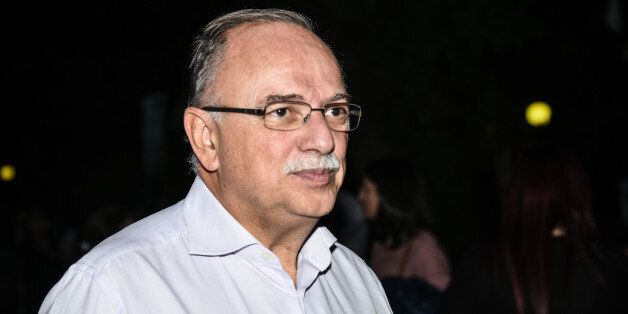 Dimitris Papadimoulis, Alternate Speaker of the EP at an event organized by the Society of the National Liberation Front (EAM) in Kesariani suburb of Athens, on October 2, 2016(Photo by Wassilios Aswestopoulos/NurPhoto via Getty Images)