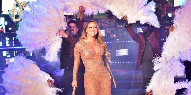 NEW YORK, NY - DECEMBER 31: Mariah Carey performs during the New Year's Eve Countdown at Times Square on December 31, 2016 in New York City. (Photo by Eugene Gologursky/Getty Images for TOSHIBA CORPORATION)
