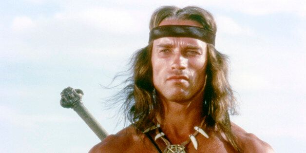 Austrian-born American actor Arnold Schwarzenegger on the set of Conan the Barbarian, directed by John Milius. (Photo by Dino De Laurentiis/Universal Pictures/Sunset Boulevard/Corbis via Getty Images)