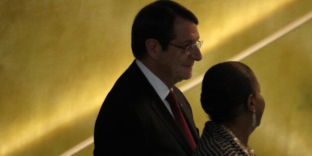 President Nicos Anastasiades of Cyprus arrives to address the 71st United Nations General Assembly in Manhattan, New York, U.S. September 22, 2016. REUTERS/Carlo Allegri