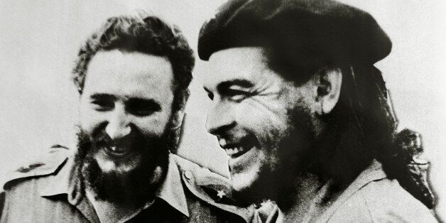 Fidel Castro (1926-), Cuban politician and revolutionary, left, and Ernesto Rafael Guevara de la Serna, known as Che Guevara (Rosario, 1928-La Higuera, 1967), Argentine revolutionary, photograph.
