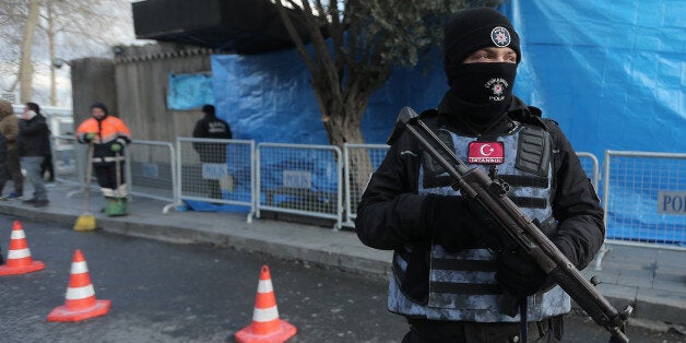 Turkish police stand guard outisde the Reina nightclub by the Bosphorus, which was attacked by a gunman, in Istanbul, Turkey, January 1, 2017. REUTERS/Huseyin Aldemir