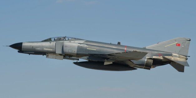Turkish Air Force F-4 Phantom during Exercise Anatolian Eagle in Spain.