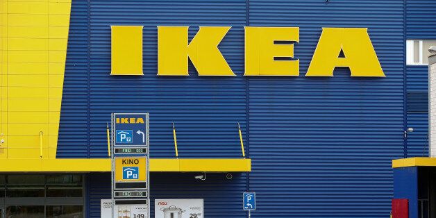 The company's logo is seen outside of an IKEA Group store in Dietlikon, Switzerland October 11, 2016. REUTERS/Arnd Wiegmann