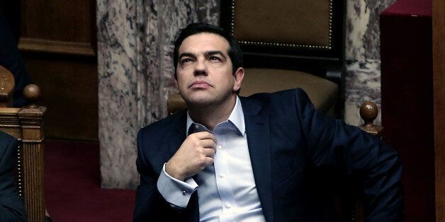 Greek Prime Minister Alexis Tsipras is seen during a parliamentary session in Athens on December 10, 2016. / AFP / Angelos Tzortzinis (Photo credit should read ANGELOS TZORTZINIS/AFP/Getty Images)