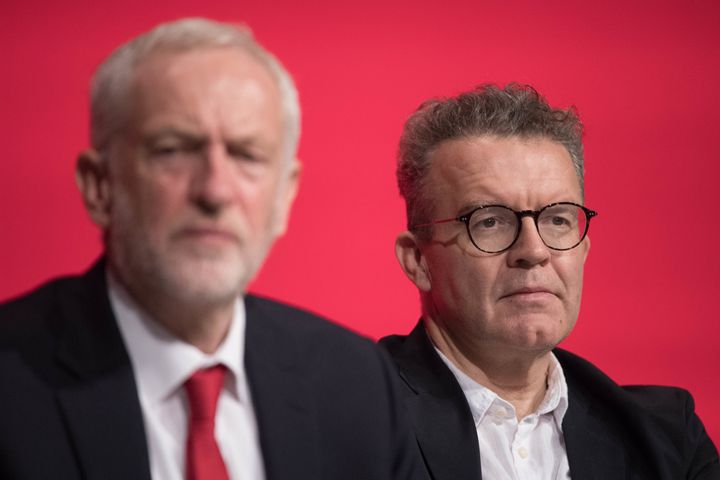 Labour leader Jeremy Corbyn (left) and deputy leader Tom Watson attend the start of their party's annual conference at the Arena and Convention Centre (ACC), in Liverpool.