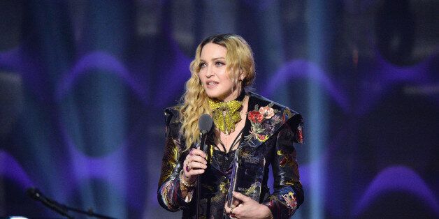 NEW YORK, NY - DECEMBER 09: Madonna speaks on stage at the Billboard Women in Music 2016 event on December 9, 2016 in New York City. (Photo by Kevin Mazur/Getty Images for Billboard Magazine)