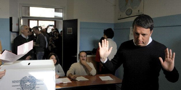 FLORENCE, ITALY - DECEMBER 04: Italian Prime Minister and Democratic Party leader Matteo Renzi casts his vote for the constitutional referendum on December 4, 2016 in in Pontassieve near Florence, Italy. The result of the government referendum that will change the constitution, is considered crucial for the political future of Italy and for the personal future of its Prime Minister. (Photo by Laura Lezza/Getty Images)