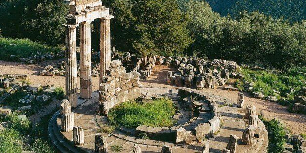 UNSPECIFIED - NOVEMBER 01: Greece - Delphi - Sanctuary of Athena Pronaia - Tholos (380 back.) (Photo by De Agostini Picture Library/De Agostini/Getty Images)