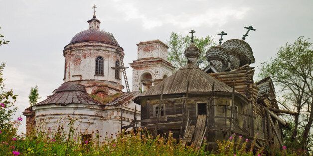 Two destroyed orthodox churches