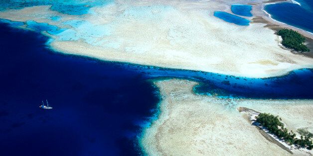 Aerial view of islands, Godfreys Island, Solomon Islands