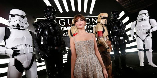 Actress Felicity Jones arrives at the world premiere of the film