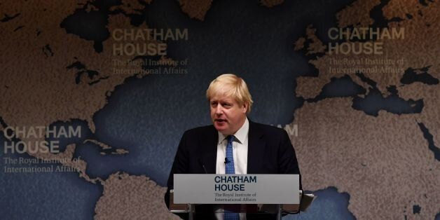 British Foreign Secretary, Boris Johnson speaks at Chatham House in central London, on December 2, 2016. / AFP / BEN STANSALL (Photo credit should read BEN STANSALL/AFP/Getty Images)