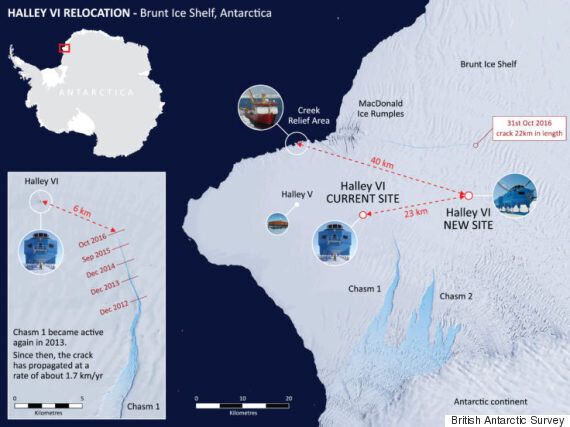 Ανταρκτική: Μετακίνηση του βρετανικού ερευνητικού σταθμού εξαιτίας ρωγμής στον