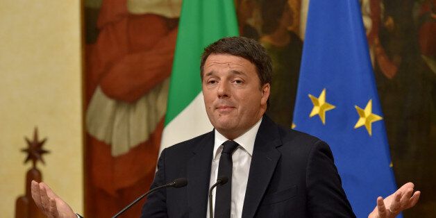 Italy's Prime Minister Matteo Renzi gives a press conference at the Palazzo Chigi after the results of the vote for a referendum on constitutional reforms, on December 4, 2016 in Rome. Italy's Prime Minister Matteo Renzi announced his resignation after losing a referendum on constitutional reform. 'My experience of government finishes here,' Renzi told a press conference after the No campaign won what he described as an 'extraordinarily clear' victory in the referendum on which he had staked his