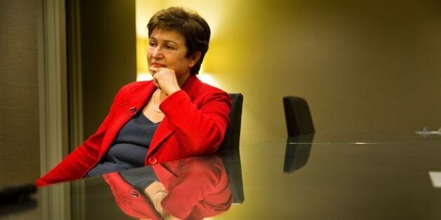 European Commissioner for Budget and Human Resources Kristalina Georgieva speaks for AFP on September 30, 2016 in New York. Bulgaria nominated its European commissioner Wednesday for the office of United Nations Secretary General. / AFP / DOMINICK REUTER (Photo credit should read DOMINICK REUTER/AFP/Getty Images)