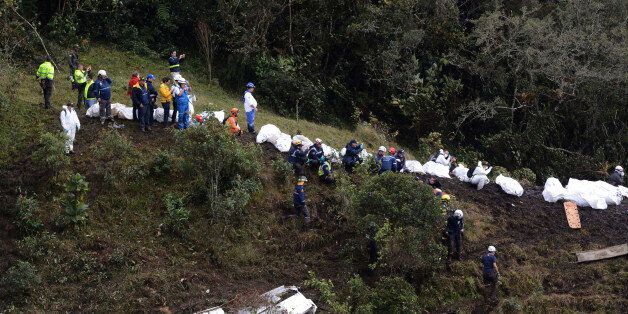 LA UNION, COLOMBIA - NOVEMBER 29: A general view of the airplane crash in the Colombian area of Antioquia where a British-Aerospace BAE- Avro with players of the Brazilian team 'Chapecoense' crashed, on November 29, 2016 in La Union, Colombia. Players of the Brazilian soccer team Chapecoense were flying to Medellin to play next November 30 the final first leg match against Atletico Nacional, as part of the Copa Sudamericana. (Photo by Leon Monsalve/LatinContent/Getty Images)