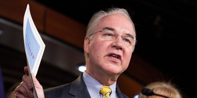 Chairman of the House Budget Committee Tom Price (R-GA) announces the House Budget during a press conference on Capitol Hill in Washington on March 17, 2015. REUTERS/Joshua Roberts/File Photo