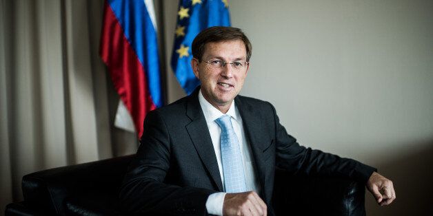 Miro Cerar, Slovenia's prime minister, poses for a photograph following an interview in his office in Ljubljana, Slovenia, on Tuesday, Oct. 11, 2016. The red lines that Britain has signaled it will adopt in talks to leave the European Union are fully incompatible with membership in the bloc's single market and there won't be any negotiations until the U.K. triggers the process, Cerar said. Photographer: Akos Stiller/Bloomberg via Getty Images