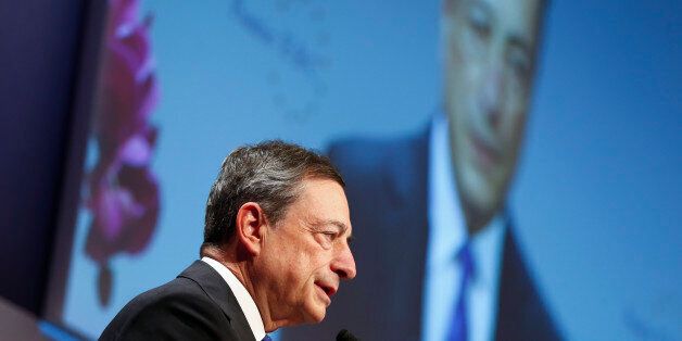 European Central Bank (ECB) President Mario Draghi speaks during the Euro Finance Week in Frankfurt, Germany, November 18 , 2016. REUTERS/Ralph Orlowski