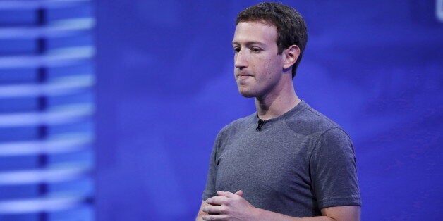 Facebook CEO Mark Zuckerberg speaks on stage during the Facebook F8 conference in San Francisco, California April 12, 2016. REUTERS/Stephen Lam