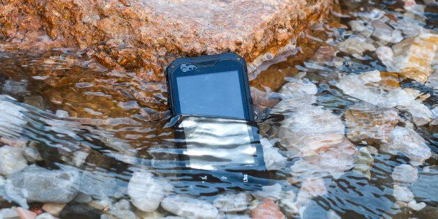 Waterproof, dustproof, shockproof mobile phone with touchscreen display